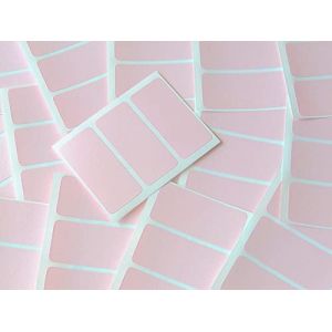 65x30mm Rectangulaire Code Couleur Autocollants - Lot de 45 en Couleur Rectangle &Eacute;tiquettes Collantes - 30 Colours Disponible - Rose P&acirc;le (Minilabel, neuf)