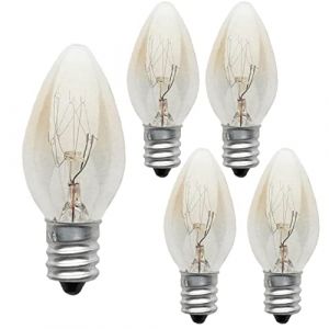 Pomurom 3/5/6/8/10/15 Ampoules &agrave; Incandescence Transparentes Longue Dur&eacute;e 10W 220V E12 Blanc Chaud 2700K, AmpouleRechange pour Lampes au sel l'Himalayas, veilleuses, LampemuraleTable (Pomurom, neuf)