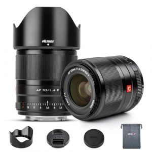 VILTROX AF 33mm F1.4 APS-C E Mount Autofocus Lenses for Sony E Mount Camera Lenses Compatible with Sony A6500 A6300 A6000 A6400 A6100 A5100 A6600 A7 A7R A7C A7II A7RII A7SIII A7III A7RIII A7RIV A9 (PhoZoom E, neuf)