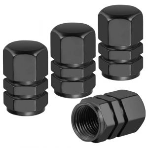Flaconi 4PCS Bouchon Valve Pneu Voiture,Bouchon Pneu Voiture,Bouchon de Valve Voiture,Bouchon Valve Pneu,Valve Pneu Voiture,Bouchon de Valve,Convient à la Plupart des Voitures (Noir) (shenhua auto, neuf)