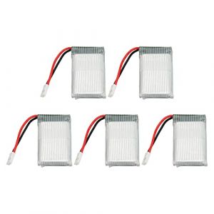 5pcs 802540 3.7V 800mAh Drone Lipo Batterie pour Syma X5C X5C 1 X5 X5SC X5SW M68 K60 HQ 905 CX30 RC UAV Quadcopter Drone, RC Drone Batterie de Remplacement (eboxer eu, neuf)