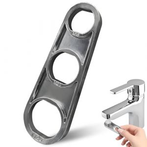 JUGUTA M16/M18/M20/M22/M24/M28 Clé À Barboteuse Pour Robinet,Aérateur Buse Mélangeuse Aérateur,Chromée Clé De Mousseur Robinet M24,Outil Polyvalent Pour L'Ajustement Du Débit D'Eau (ROXYROX FASHION, neuf)