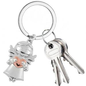 JYNVO 1 Porte-cl&eacute;s Ange Souriant (Fille au C&oelig;ur Rouge) - Cadeaux, D&eacute;coration Cl&eacute;s (ROBFLOR MARKET CARS, neuf)