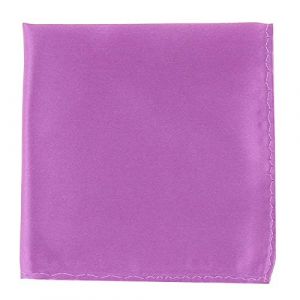 Pochette Costume Mauve - Mouchoir de Poche Homme Mauve - Accessoire Carr&eacute; Poche de Veste - Mariage, C&eacute;r&eacute;monie (cravateSlim FR, neuf)