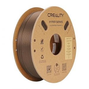Creality Hyper PLA CF Filament 1.75mm pour K1C, Filament pour imprimante 3D conçu pour la haute vitesse 50-300mm/s, 1kg Bobine Hyper PLA-CF Filament, précision dimensionnelle ± 0.03 mm (Jaune) (Creality Official Store, neuf)