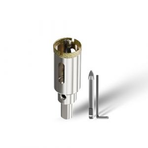 CSOOM Foret pour verre de 22 mm avec 2 forets de centrage, foret pour carrelage, c&eacute;ramique, marbre, calcaire (wuxuefi, neuf)