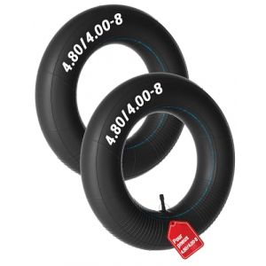 4,00-8 2PCS Chambre à air 4.80 4.00-8 pneu 4.80 4.00-8 pour Roue Brouette Chariot Diable Scooter Chariot à Main Chariot de Jardin (EUREALTECK, neuf)