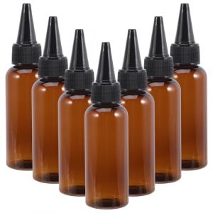 CALLARON Lot De 10 Flacons Compte-Gouttes Rechargeables En Plastique Distributeur D'Huile Flacons De Toner Flacon À Pompe Flacon Applicateur Ambré Bec Verseur Pour (Raindrops On Roof, neuf)