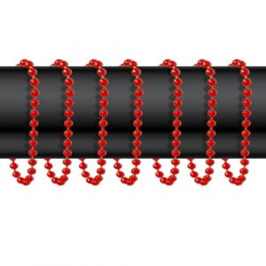 Anneaux de M&eacute;tal Rideaux de Douche, Crochets de Rideau de Douche antirouille pour Salle de Bain, pour Rideaux de Douche et Crochets de Tringle de Douche-30 Pi&egrave;ces（Rouge） (UTEFIF-EU, neuf)