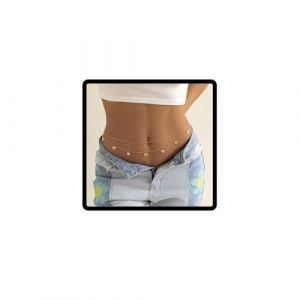 Papillon taille cha&icirc;ne perle ceinture pendentif taille cha&icirc;ne lettre ventre corps cha&icirc;ne accessoires corps Summer Beach Night Club Party (Or A) (clataly, neuf)