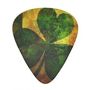 Drapeau de l'Irlande Lot de 12 m&eacute;diators de guitare r&eacute;tro, comprend des jauges fines, moyennes et lourdes 3 tailles pour les m&eacute;diators acoustiques &eacute;lectriques de guitare (HXFKDHTEI, neuf)