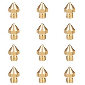 Creality CR-10S PRO Buse à filetage fin 0,4/0,6/0,8 mm D6×d0,4×H13_M6×0,75 pour CR-10S Pro/CR-10S Pro V2/CR-10 Max (0,6 mm) (Lzjsee, neuf)