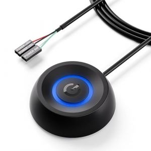 Momowin Ordinateur de Bureau Bouton d'alimentation Externe, Cable 1.8m Bouton Power PC, Commutateur D'Ordinateur de Bureau pour Cybercafé, Maison, Bureau, éCole (Noir) (JUN SILVER E-COMMERCE SHOP, neuf)