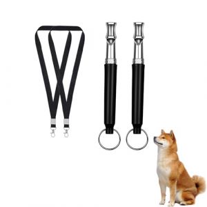 Lot de 2 Sifflets pour Chien R&uuml;tter R&uuml;ckruf,Sifflet pour Chien Silencieux &agrave; Haute Fr&eacute;quence,Sifflet Ultrason Chien Anti Aboiement,Aides &agrave; L'&eacute;ducation pour Chiens,Sifflet D'aide au Rappel pour Chiens (JingXuan-shop, neuf)