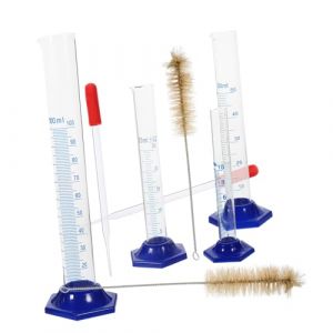 Ciieeo &Eacute;prouvette Gradu&eacute;e Verre Goupillon Et Compte-gouttes Gobelet Doseur Pour Laboratoire (B Breathtaking, neuf)