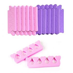 Lot de 24 s&eacute;parateurs d'orteils en coton en forme de c&oelig;ur de p&ecirc;che - S&eacute;parateur d'orteils - S&eacute;parateur d'orteils - Convient pour le nail art, la p&eacute;dicure, le gel de frottis, etc. (FENGLIL TRADING, neuf)