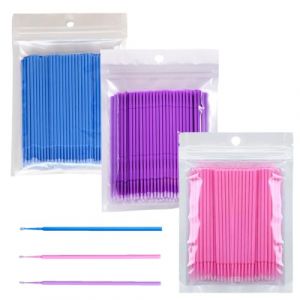 Lot de 300 applicateurs de cils pour extension de cils, 3 couleurs (dengzhourongvdvdv, neuf)