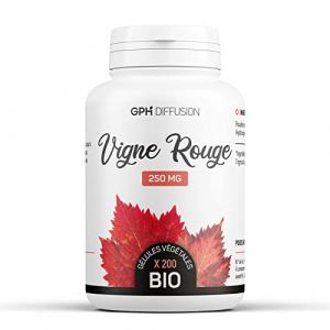 Vigne Rouge Bio 250mg - 200 gélules végétales (123PLANTES, neuf)