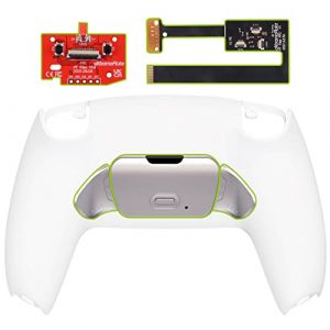 eXtremeRate Rise 2.0 Remap Kit Programmable pour ps5 Manette BDM-010&020, Coque Arrière Redessinée avec 2 Palette Métal pour ps5 Manette, Carte améliorée, Blanche (EXR Gaming, neuf)