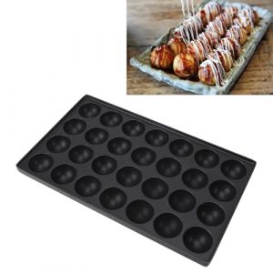 Takoyaki Maker, Aluminium Polyvalent en Aluminium Octopus Boulettes de Viande Poule de Grille Plaque Plaque Takoyaki Pan de Boulettes de Viande avec 28 Trous (WYANG188, neuf)