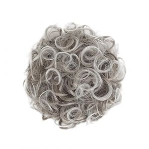 Cheveux naturels boucl&eacute;s en fibre synth&eacute;tique Draw String Bun Postiche Parfait pour les matins occup&eacute;s et les dates Accessoires de coiffure rapides Extension de cheveux pour femmes (huiouer, neuf)