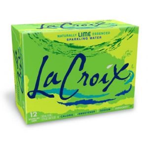 LaCroix &ndash; Eau p&eacute;tillante naturel &ndash; 12 canettes x 355 ml &ndash; Sans sucres, sans calories, sans sodium (Citron vert) (SureShot Nederland, neuf)