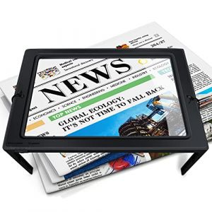 OBOVO 5X Loupe de Lecture avec 50 Lumineuse LED et Support Pliant Mains Libres, Loupe Eclairante pour Les Personnes &acirc;g&eacute;es, Les Livres, Les Bijoux, Le Travail, la Couture, la Mauvaise Vue (Sumcoolstore, neuf)