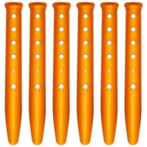 Tagtight 6 Pi&egrave;ces Sardines Camping Piquets de de Neige et de Sable Chevilles en Alliage D'Aluminium en Forme de U Chevilles de Clous L&eacute;gers pour Camping Randonn&eacute;e Auvent B&acirc;che (taiyuandongyuanjin, neuf)