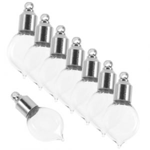 VALICLUD 10 Pi&egrave;ces pendentif bouteille en verre mini flacons de parfum rechargeables pour bouteilles vide bouteille de recharge de parfum bouteille de flacon en verre Un verre (SHUI LIAO, neuf)