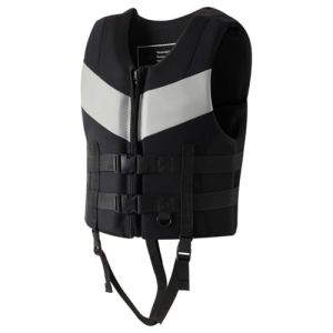 Générique Gilet de Sauvetage Adulte pour Homme/Femme 48-110 kg, Gilet de flottabilité Kayak Sup, Aide à la flottabilité réglable en néoprène pour la Natation, Le Kayak, Le Surf, Le Paddle,Schwarz,M (YAOLINSHANGMAO, neuf)