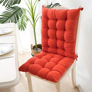 Coussin de Chaise avec Dossier,Coussins de Si&egrave;ge de Chaise pour Chaises de Cuisine Jardin Salle &agrave; Manger Terrasse,Matelas Coussin pour Chaise Fauteuil de Jardin,Haut Dossier Chaise Coussin B 40x95CM (GuoCu, neuf)