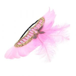 Healvian Plumes de Carnaval Coiffe Plumes Bandeau &agrave; Strass Serre-t&ecirc;te Coiffe de F&ecirc;te (Le Sengyu, neuf)