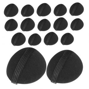 TOYZFRIENDY Lot de 16 Coussinets Invisibles en &Eacute;ponge pour Coiffures Volumineuses Grand et Petit Format Accessoires de Coiffure Bosse pour Volume et Maintien L&eacute;ger Adapt&eacute;s &agrave; Diff&eacute;rents (Muliuin, neuf)