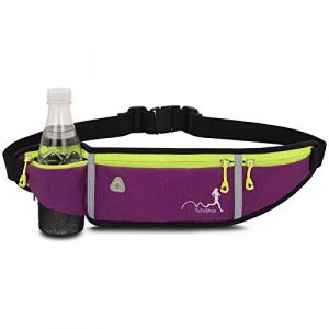 TuTuShop Sac banane l&eacute;ger et r&eacute;glable avec ceinture &eacute;lastique pour iPhone, Samsung, id&eacute;al pour la course &agrave; pied, l&rsquo;entra&icirc;nement, unisexe, violet, general (TuTuShop-EU, neuf)