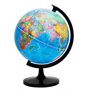 EXERZ 30cm Globe Terrestre - Carte en anglais - Éducatif/géographique/politique - l'école, la maison le bureau (Exerz, neuf)