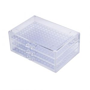 Bo&icirc;te organis&eacute;e pratique en plastique 471 grilles 3 tiroirs Mallette de rangement pour l'artisanat, les ongles, les astuces, les perles et les bijoux (YUNNIYUEYANG Electronics, neuf)
