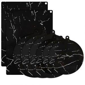 YYTECH 8 pièces Tapis de Protection pour Plaque à Induction, Protection Plaque Induction, Cache Plaque De Cuisson, Couvre plaque De Cuisson induction, pour Protéger votre Cuisine (fuzhouyaoyuandianzishangwuyouxiangongsi, neuf)