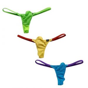 TNNRAO String Homme Sexy Résille Slip De Bain String Hommes Sexy MeshTongs Inversées Hommes Petit Tongs Arrière String String sous-vêtements Respirants (lclvld, neuf)