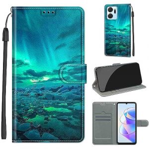 SIENIANLINE Coque pour Honor X7A, Coque Honor Play 7T,Etui Protection Housse Premium en Cuir de Portefeuille en Cuir Fermeture Magn&eacute;tique Flip Case pour Honor X7A / Honor Play 7T (DIKAS, neuf)