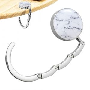 Bexdug Porte-Monnaie de Table | Cintre de Sac &agrave; Main Pliable Rond pour Table - Crochet Porte-Sac &agrave; Main, Support de Sac pour Table, Crochet de Bureau, Cintre de Sac pour Femmes et Filles pour Dessus (Zhise, neuf)