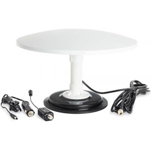 KUMA Cosmos Antenne TV Extérieure - Antenna TV Freeview Gain élevé avec Amplificateur Réception Longue Portée pour Caravane Camion Voiture Bateau - Kit Base à Vis pour Mât de Télévision Numérique HD (KUMA (EU), neuf)