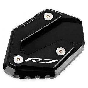 Modeer Pour Y.amaha YZF R7 2023 2022 2021 moto Plaque d’extension de support Béquille latérale Coussin de béquille yzfr7 yzf-r7 yzf r7 r 7 Accessoires Couleur Noir (VEAIYON, neuf)
