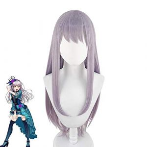 Bang Dream! Perruques de Cosplay Yukina Minato pourpre longue perruque de cheveux synthétiques résistante à la chaleur (good stuff A, neuf)