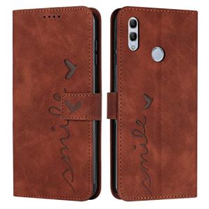 EATCYE Coque pour Huawei Honor 10 Lite/P Smart 2019, &Eacute;tui Housse en Cuir PU Honor 10 Lite, Magnetique [Pochette de Portefeuille], Etui de Protection pour Honor 10 Lite/P Smart 2019 (#Marron) (EATCYE EU Direct Store, neuf)