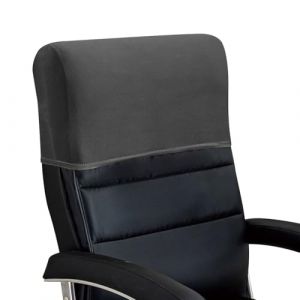 Housse extensible pour appui-t&ecirc;te de chaise de bureau &ndash; Protecteur de dossier &eacute;lastique minimaliste &eacute;pais et doux de couleur unie pour chaise d'ordinateur de bureau haute avec dossier haut pour (YXMY88, neuf)