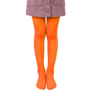 L&K-II Collants de Ballet pour Enfants et Filles - Danse 80 DEN Opaque Microfibre Color&eacute; 27251 Orange 110/116 (eteem-shop, neuf)