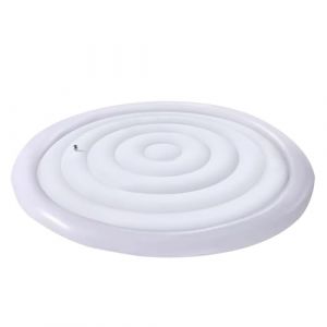 Couvercle de Spa Gonflable - 165cm Couvercle de Bain À Remous Rond - Housse de Protection pour Spa À Économie D'énergie - Couverture Thermique en PVC pour Extérieur Jardin (fortuk, neuf)