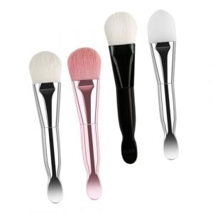 POPETPOP 4 pièces Set de Pinceaux pour Masque Visage Outils Pratiques Silicone pour DIY Application de Masque et Soins Peau (Riser Treasure, neuf)