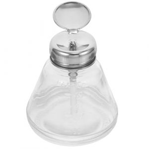 TEHAUX Flacon &agrave; Pression Vide en Verre 60 Ml pour Dissolvant Ongles Tube Souple Flacon Rechargeable Portable pour Liquides Nettoyants Distributeur Pr&eacute;cis Nail Art et Voyage (Breamblue N, neuf)