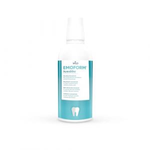 EMOFORM Sensitive Bain de bouche concentr&eacute;, pour les soins quotidiens des gencives sensibles. Contient une formule sp&eacute;ciale de sels min&eacute;raux et du fluorure pour la prophylaxie des caries. (Sant&eacute; Bucco Dentaire WILD, neuf)